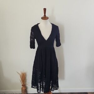 Free People Mountain Laurel Lace Crochet Dress